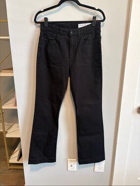 rag & bone Nina high rise bootcut jeans in black